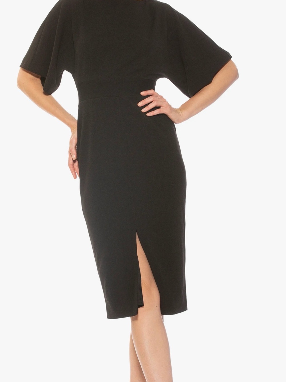 Alexia Admor Black Sheath Dress Size XL Work Professional Cocktail Designer $245